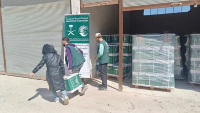 مركز الملك سلمان للإغاثة يوزع مساعدات غذائية في ريف دمشق