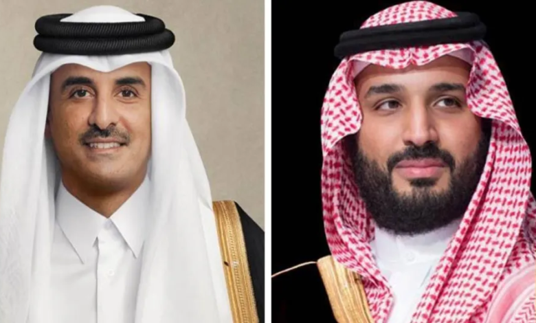 Talks between the Saudi Crown Prince and the Emir of Qatar to enhance regional security