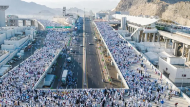 Pilgrims flock to Mina on the Day of Tarwiyah