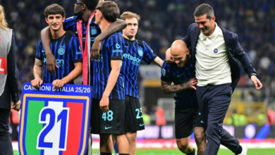 إنتر ميلان بطل الدوري الإيطالي للمرة الـ20 ويحقق النجمة الثانية
