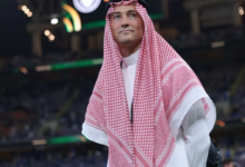 Ben Harburg steals the show in Saudi attire at the King's Cup final