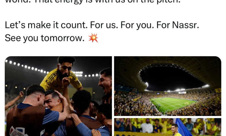 رسالة رونالدو تشعل ديربي الرياض قبل مواجهة الهلال