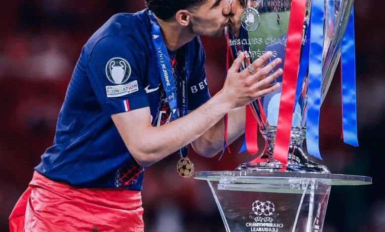 أشرف حكيمي: أول لاعب عربي يفوز بدوري الأبطال مرتين