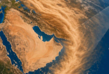 عواصف غبارية تضرب الشرق الأوسط: رصد 141 حالة في يوم واحد