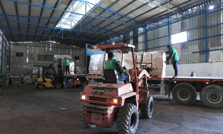 Saudi aid arrives in Gaza via the King Salman Center for Supporting Palestinians
