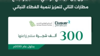 الوطني للتشجير يوقع اتفاقية لزراعة 300 ألف شجرة بحلول 2030