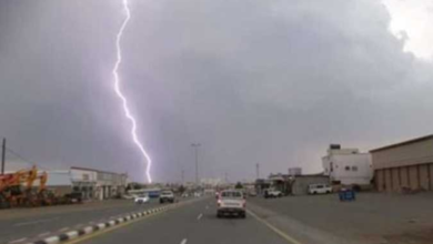 حالة الطقس في السعودية اليوم: أمطار رعدية ورياح نشطة