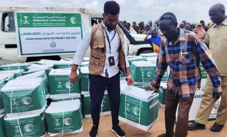 Saudi aid to Sudan: 1,700 food baskets to support displaced people