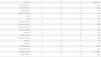 الأحساء تسجل أعلى درجة حرارة في السعودية عند 45 مئوية