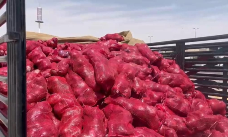إتلاف 1400 كيس بصل فاسد بالأحساء لحماية الصحة العامة