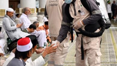 أكثر من 10 آلاف حافظة مياه زمزم لزوار المسجد النبوي