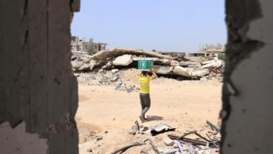 مركز الملك سلمان للإغاثة يوزع سلالاً غذائية في خان يونس