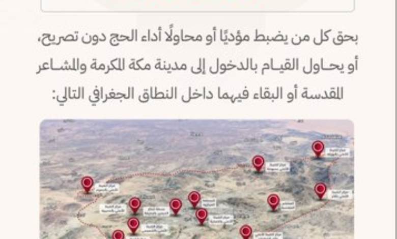 عقوبة الحج بدون تصريح: الأمن العام يفرض غرامات صارمة