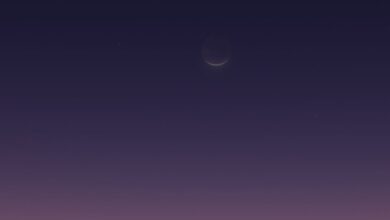 The conjunction of the crescent moon of Dhu al-Hijjah and Venus in the skies of Saudi Arabia | Details