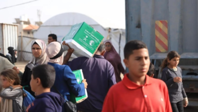 الدعم السعودي لغزة: آلاف الوجبات والمساعدات الإيوائية