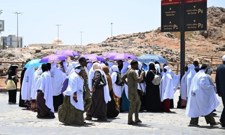 جبل الرماة بالمدينة المنورة يستقبل الحجاج بموسم الحج