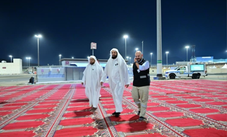 He inspected the mobile prayer area project in Muzdalifah to serve pilgrims
