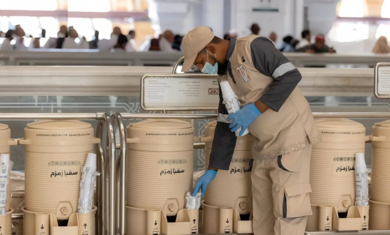 Developing the Zamzam water system in the Grand Mosque for the comfort of pilgrims