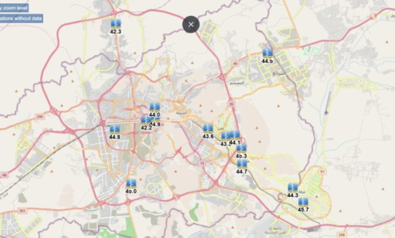 Weather in the Holy Sites: 21 temperature monitoring stations during Hajj