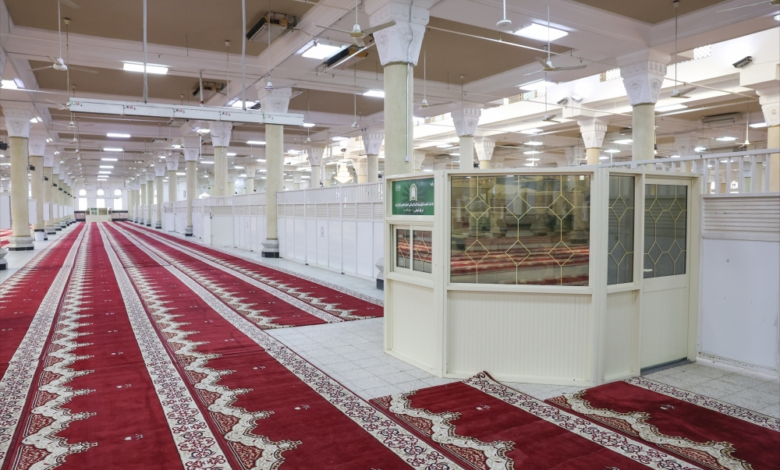 جاهزية مسجد الخيف لاستقبال الحجاج في يوم التروية