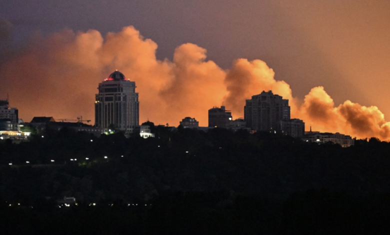 In pictures: Powerful explosions rock Kyiv after Russian missile attack
