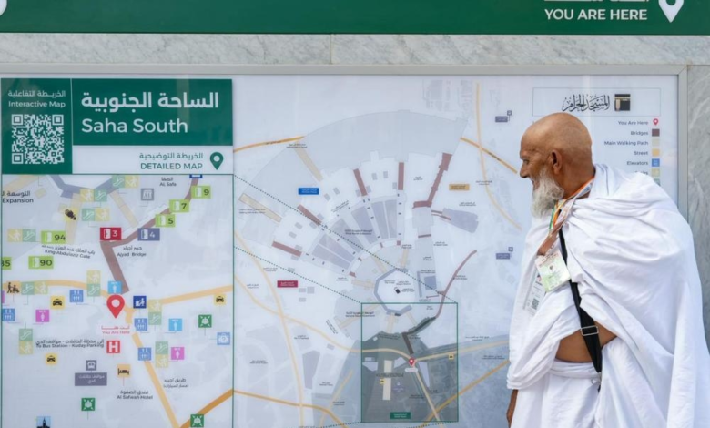 Developing spatial guidance signs in the Grand Mosque to direct crowds