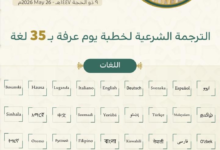 ترجمة خطبة عرفة بـ 35 لغة عالمية | جهود الشؤون الدينية