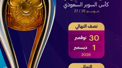 موعد كأس السوبر السعودي 2026 والفرق المشاركة رسمياً