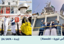 The Saudi naval fleet was strengthened with the raising of the flag on two new ships