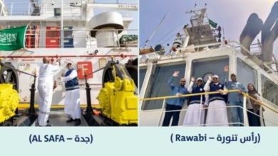The Saudi naval fleet was strengthened with the raising of the flag on two new ships