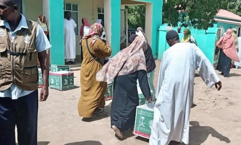مساعدات سعودية في السودان: دعم غذائي لآلاف الأسر بولاية الجزيرة