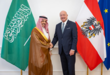 بحث القضايا الإقليمية والدولية بين السعودية والنمسا