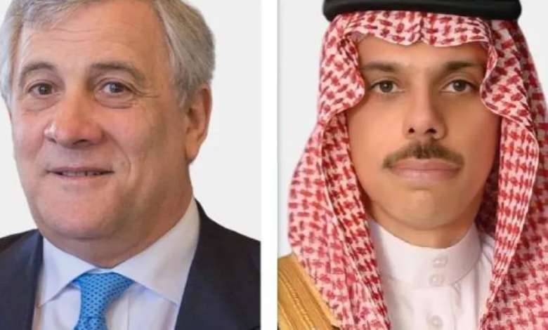 مباحثات سعودية إيطالية: تنسيق مشترك لأمن المنطقة وحل الدولتين