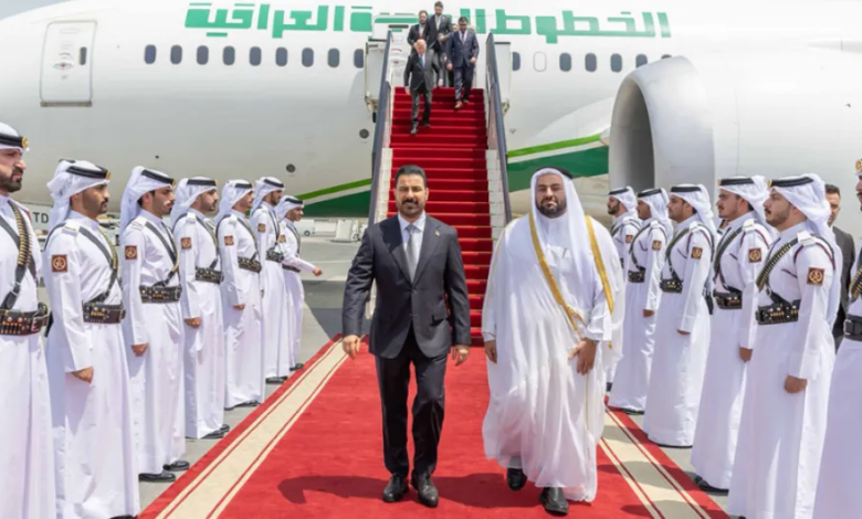 رئيس الوزراء العراقي يصل إلى الدوحة لبحث التعاون المشترك