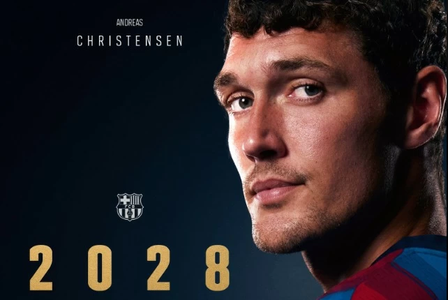 مستقبل كريستنسن وبرشلونة: تجديد العقد رسمياً حتى 2028