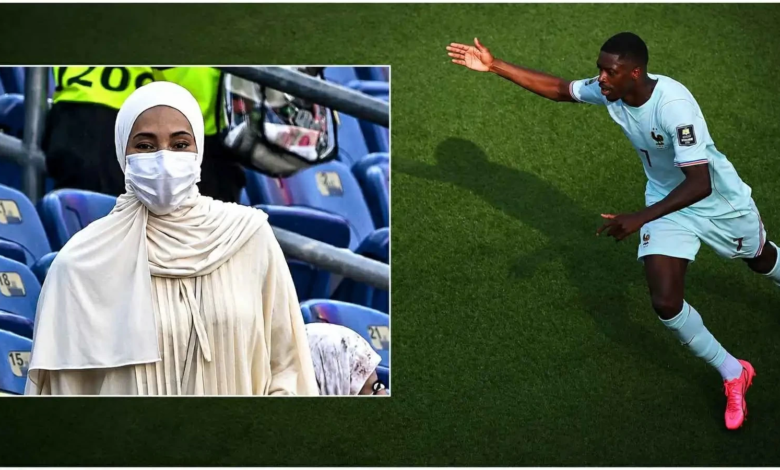 زوجة ديمبلي المغربية ورسالتها بعد إقصاء أسود الأطلس