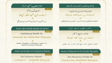 من هم خطيبي الجمعة في الحرمين الشريفين ليوم 25 محرم؟