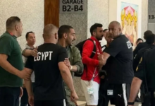 مشادة مدير منتخب مصر مع أمن أمريكي قبل لقاء أستراليا الحاسم