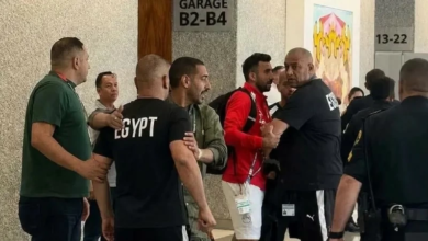 مشادة مدير منتخب مصر مع أمن أمريكي قبل لقاء أستراليا الحاسم