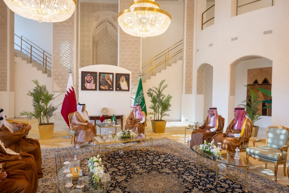 وزير الخارجية يبحث مع نظيره القطري خفض التصعيد واحتواء التوترات بالمنطقة