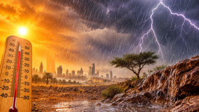 أمطار رعدية - اليوم
