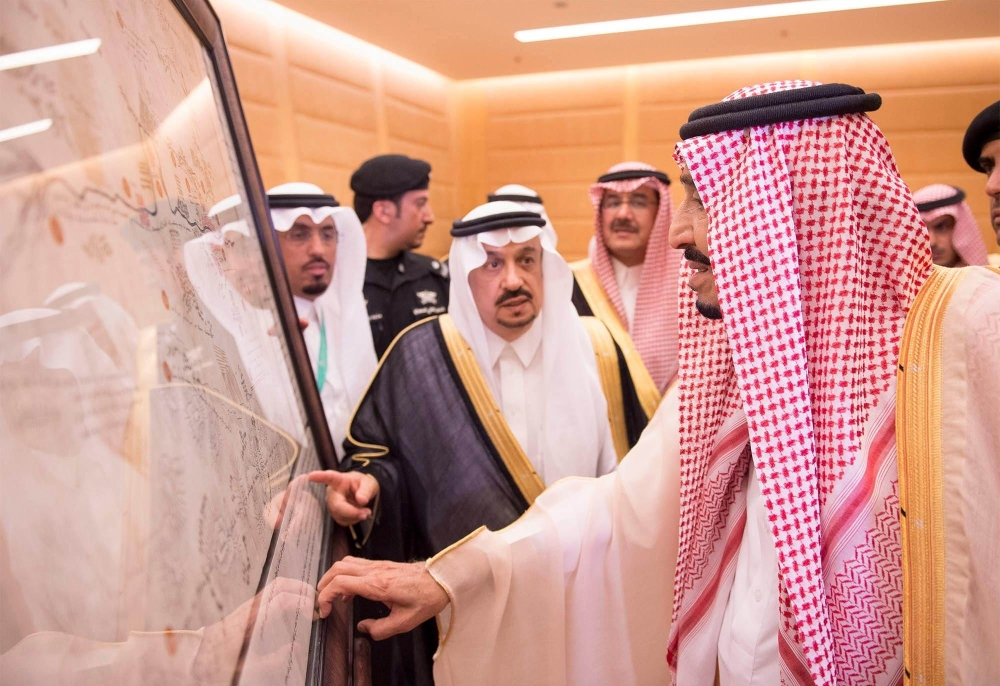 خادم الحرمين يرعى حفل افتتاح مشروع تطوير البجيري في الدرعية - واس