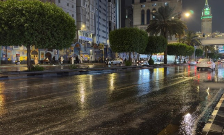 أمطار وصواعق رعدية.. تنبيه من «الأرصاد» لسكان مكة والجموم - واس أرشيفية