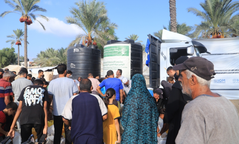 مركز الملك سلمان للإغاثة يواصل ضخّ مياه الشرب الآمنة بقطاع غزة