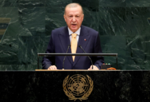 أردوغان يلقي كلمة أمام الجمعية العامة للأمم المتحدة - أ ف ب