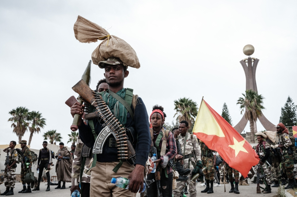 مقاتلون من الجبهة الشعبية لتحرير تيغراي - أ ف ب