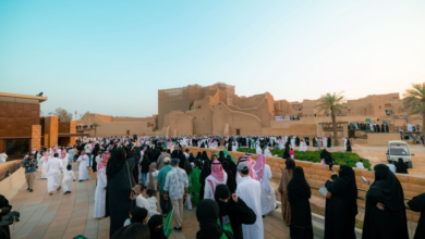 مسيرة عسكرية في الدرعية احتفاءً باليوم الوطني