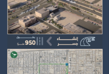 جسر جديد على طريق عثمان بن عفان مع تقاطع أنس بن مالك