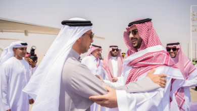 سمو وزير الدفاع يلتقي الشيخ منصور بن زايد آل نهيان - واس