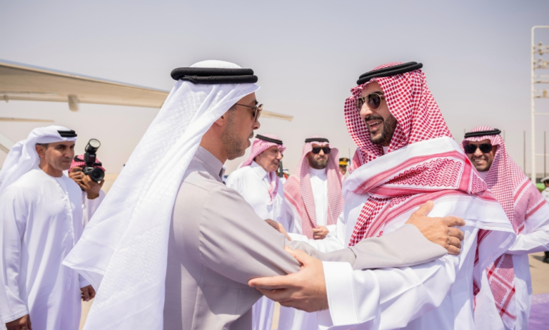 سمو وزير الدفاع يلتقي الشيخ منصور بن زايد آل نهيان - واس